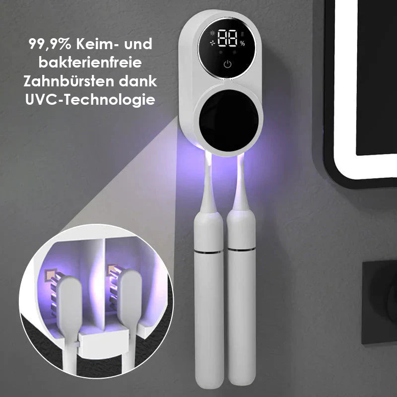 UV-Zahnbürsten-Sterilisator mit UVC-Technologie und Digitalanzeige